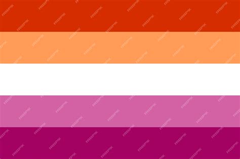 premium vector lesbian pride flag