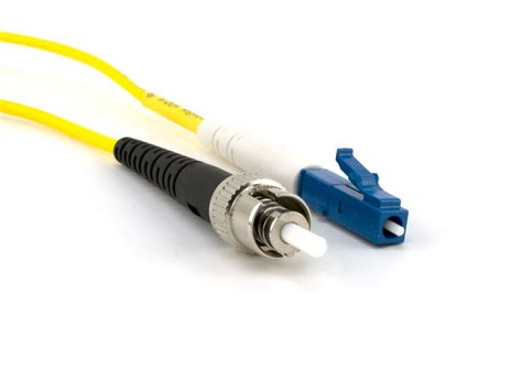 5m Singlemode Simplex Fiber Optic Patch Cable 9125 Lc To St Computer Cable Store