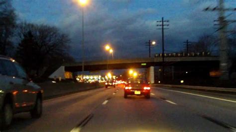 New England Thruway Interstate 95 Exits 15 To 21 Northbound Night