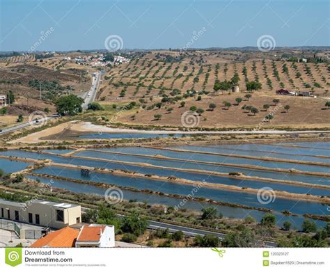 The end of the adventure is at the very small village of cacela velha on a very small castle. View From Castle Castro Marim Stock Image - Image of ...