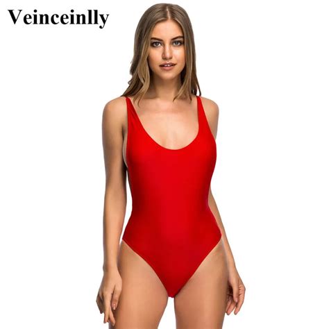Color Deep V Revealing Sexy Women Swimwear One Piece Swimsuit
