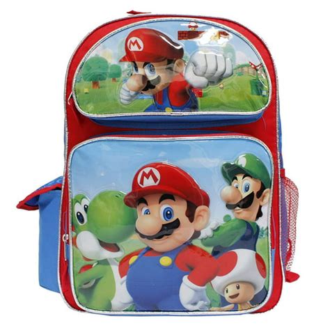 Super Mario Bros New Mario And Luigi Large Red And Blue Boys School