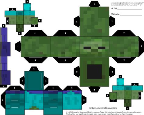 Characters Minecraft Cutouts