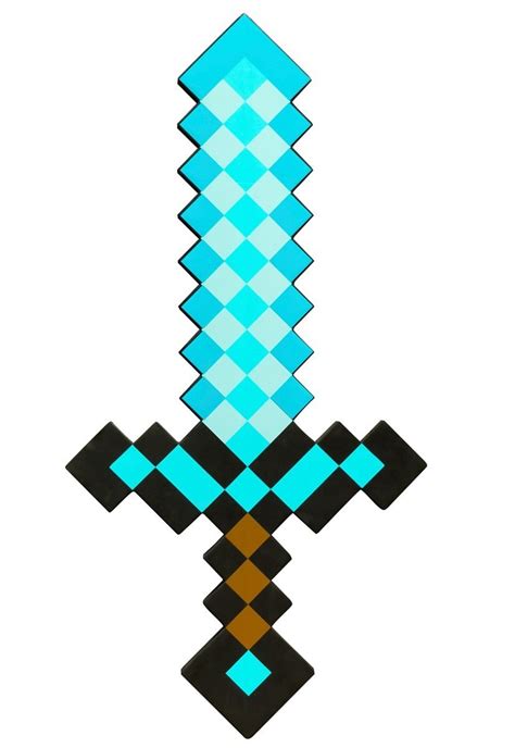 How To Draw Minecraft Diamond Sword Step By Step