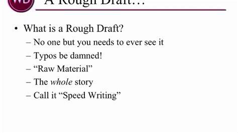 Preview A Rough Draft Is Better Than No Draft At All Part 1 Youtube