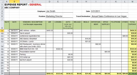 Excel template for net worth report (balance sheet). 4 Business Expense Tracker Templates - Word Excel Formats