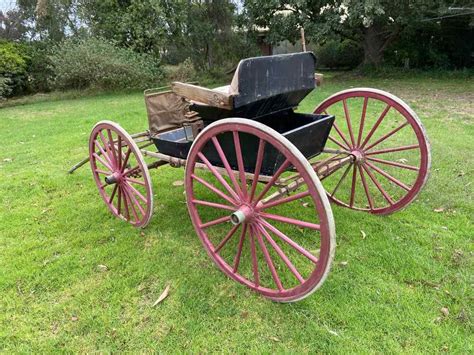Horse Buggy 4 Wheel Blackred G And J Williamson