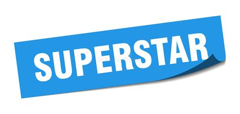 Superstar Sticker Stock Vector Illustration Of Design 153879663