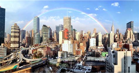 Picture Of The Day A Perfect Rainbow Over New York Twistedsifter