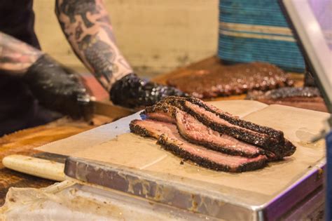 The famous bacon explosion, also known as the a recipe for a bbq fatty stuffed with cheese and onions, wrapped in a bacon weave. Waiting in Line to Franklin BBQ: Is It Worth It? | That's ...