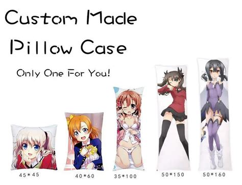 Japanese Anime Custom Made Diy Hugging Body Pillow Cover Case Two Sides Pillow Cases