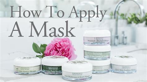 How To Apply A Face Mask Eminence Organics Youtube