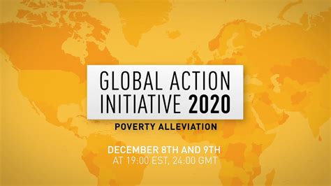 Global Action Initiative 2020 Poverty Alleviation Youtube