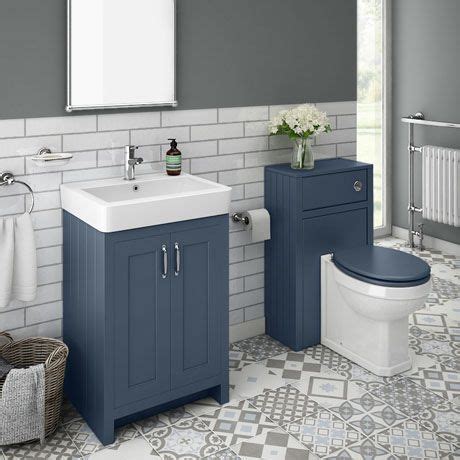 It's an essential piece of furniture that serves the dual purpose of sink & storage. Chatsworth Traditional Blue Sink Vanity Unit + Toilet ...
