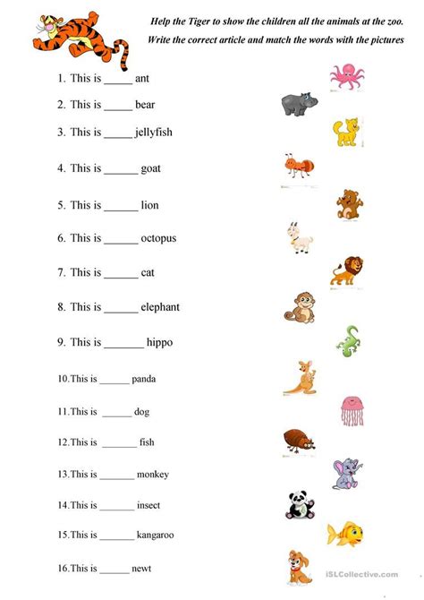 These include printable flashcards, board games, and worksheets for teaching english. ABC Animals practice worksheet - Free ESL printable ...