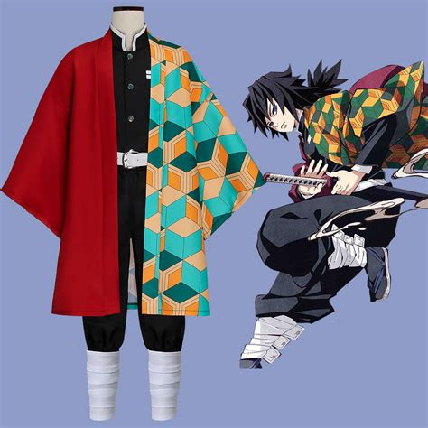 Kimetsu No Yaiba Tomioka Giyuu Cosplay Costume Complet Costumes De
