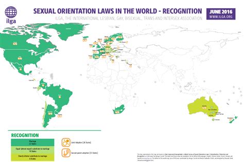 Recognition Map Sexual Orientation Laws 2016 Ilga