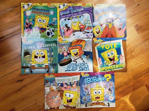 Spongebob Squarepants Lot Of 8 Picture Books Hooray For Dads Soccer