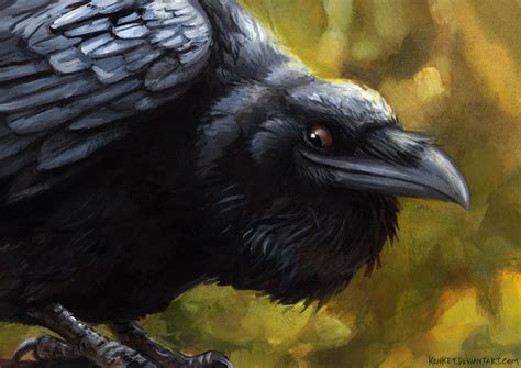 Safe Artist Kenket Bird Corvid Raven Songbird Feral