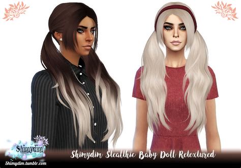 Shimydim Stealthic`s Baby Doll Hair Retextured Sims 4 Hairs