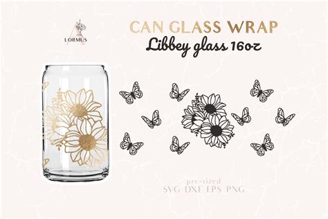 Libbey glass svg Beer can glass svg Boho Can glass svg | Etsy