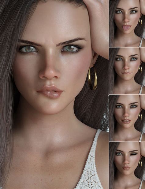 female head 3 3d model ebe