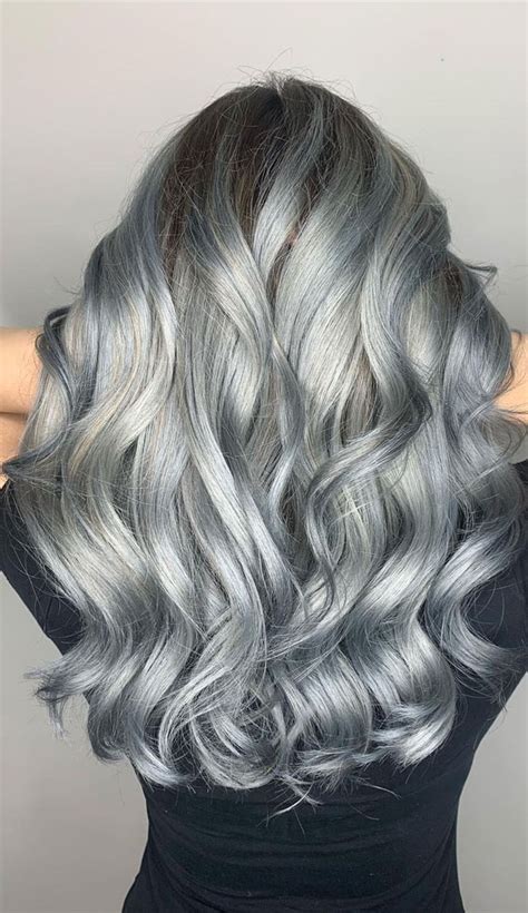 25 Trendy Grey And Silver Hair Colour Ideas For 2021 Metallic Grey Hair