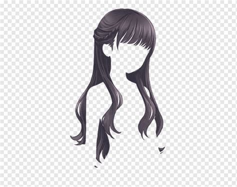 Black Hair Anime Girl Drawing