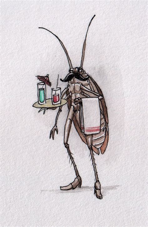 Cockroach With Mustache By Mathieu Larno On Deviantart Book Art Funky Art Sketch Book