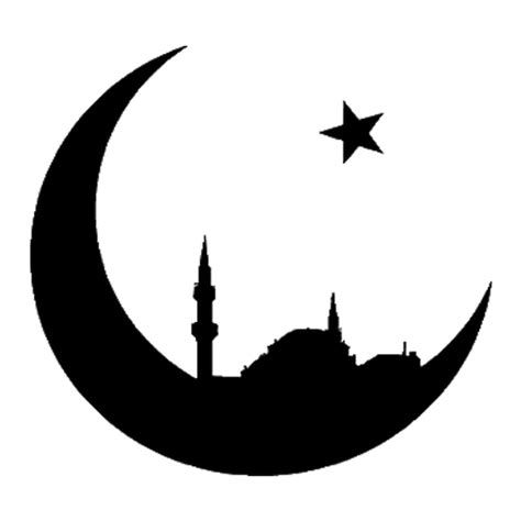 Islam Moon And Star Black Transparentpng Others Png Download