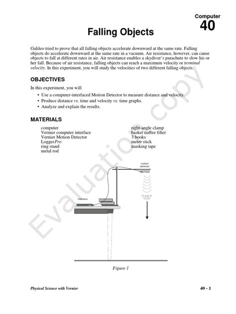 Falling Objects Drag Physics Velocity