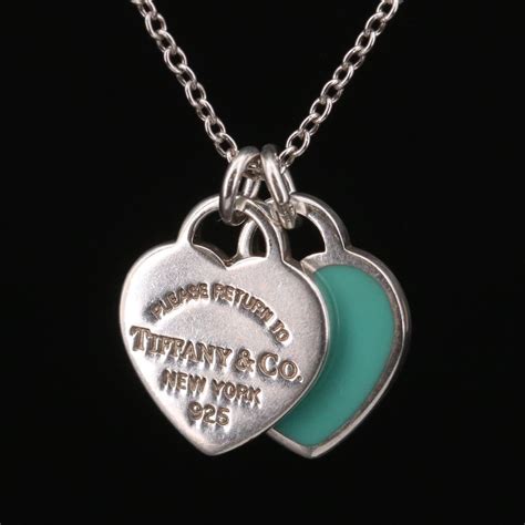 Tiffany And Co Return To Tiffany Sterling Double Heart Necklace Ebth