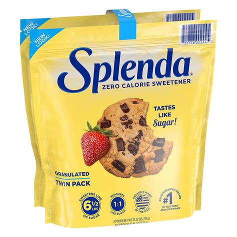Splenda Zero Calorie Granulated Twin Pack Sweetener Guilt Free Pk