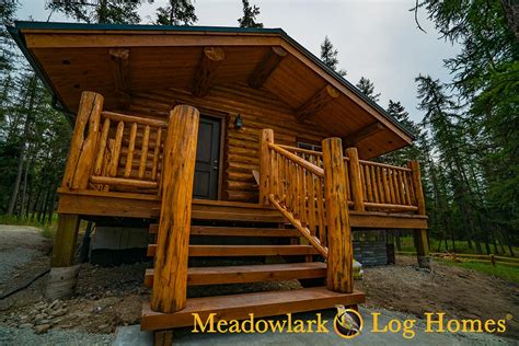 montana cabin  meadowlark log homes