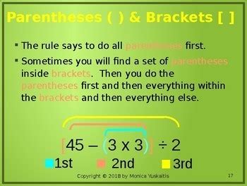 Th Grade Parentheses Brackets And Braces Powerpoint Lesson TpT