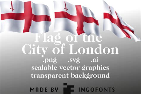Waving Flag Of The City Of London Graphic By Ingofonts · Creative Fabrica