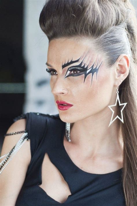 Image Result For Diy Womens Rockstar Costume Rock Makeup Glam Rock