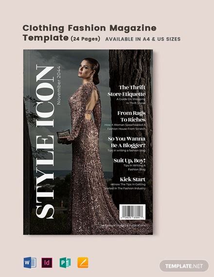 Fashion Magazine Cover Page Design