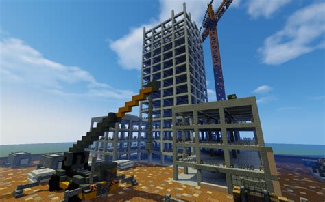 Construction Site Minecraft Project Minecraft Projects Minecraft