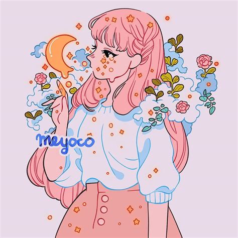 Meyo 🌸 On Instagram Cosmic Garden 🌟🌸🌿 Cute Art Cute Drawings