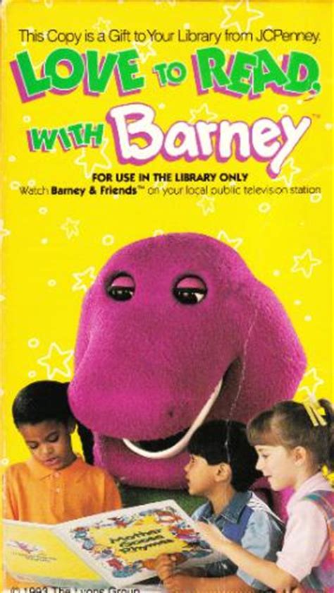 Love To Read With Barney Battybarney2014s Version Custom Time