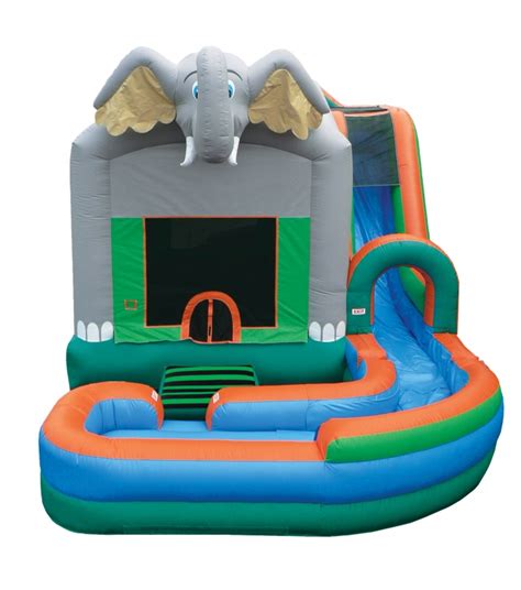 Jungle Themed Bounce House Water Slide Rental · National Event Pros