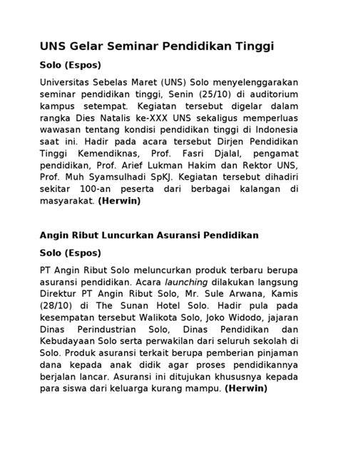 Contoh Straight News Pdf