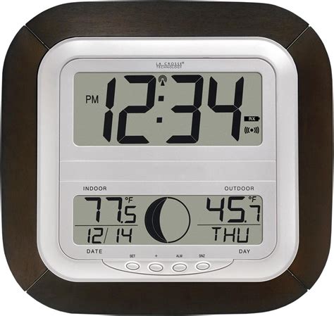 La Crosse Technology Ws 8418u It Atomic Digital Wall Clock