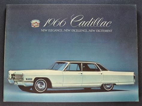 1966 Cadillac Brochure Eldorado Deville Fleetwood Brougham Limousine