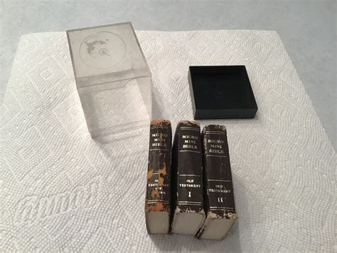 Vintage Micro Mini Bible Set 3 King James I And Ii And Etsy