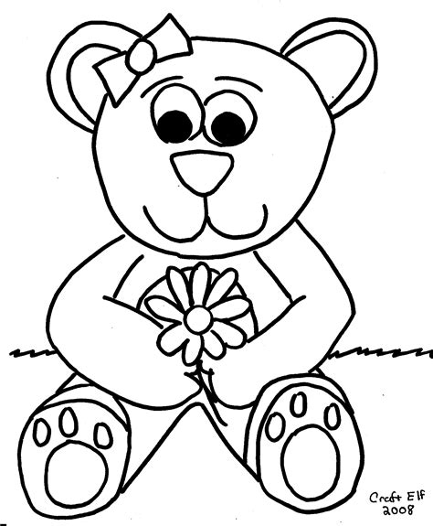 These free bear coloring pages will introduce your kids to bears, their offspring as well as other aspects concerning them by coloring this cute bear, your child will learn to color within the specified area. Teddy Bear And Heart Coloring Pages - Coloring Home