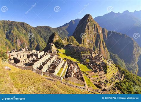Machu Picchu Incas Ruins Pre Columbian Inca Site In Peru Stock Photo