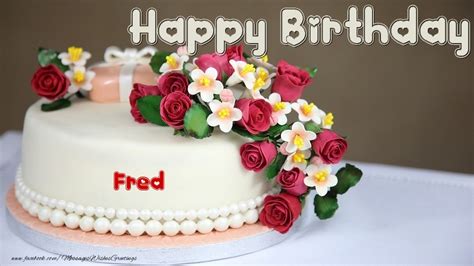 Happy Birthday Fred 🎂 Cake Greetings Cards For Birthday For Fred