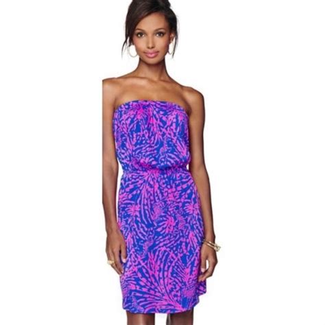 Lilly Pulitzer Dresses Lilly Pulitzer Strapless Windsor Rolling In The Grass Zebra Dress